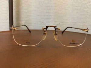 burberry half frame glasses
