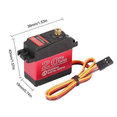 DS3218MG 60g Digital Servo Full Metal Gear 20KG Torque for RC Car Crawler Robot - Picture 3 of 8