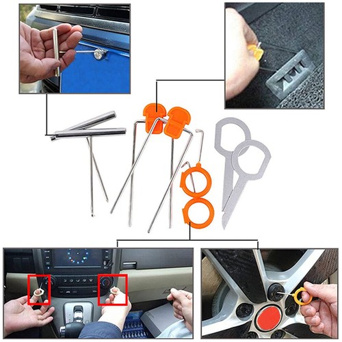 Car Trim Removal Tool Kit Door Panel Fastener Auto Dashboard Plastic Tools Set - 第 4/11 張圖片
