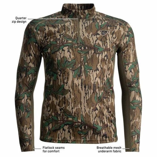 Blocker Shield Series Finisher Turkey 1/4 Zip Performance LST Greenleaf XL - Picture 3 of 8