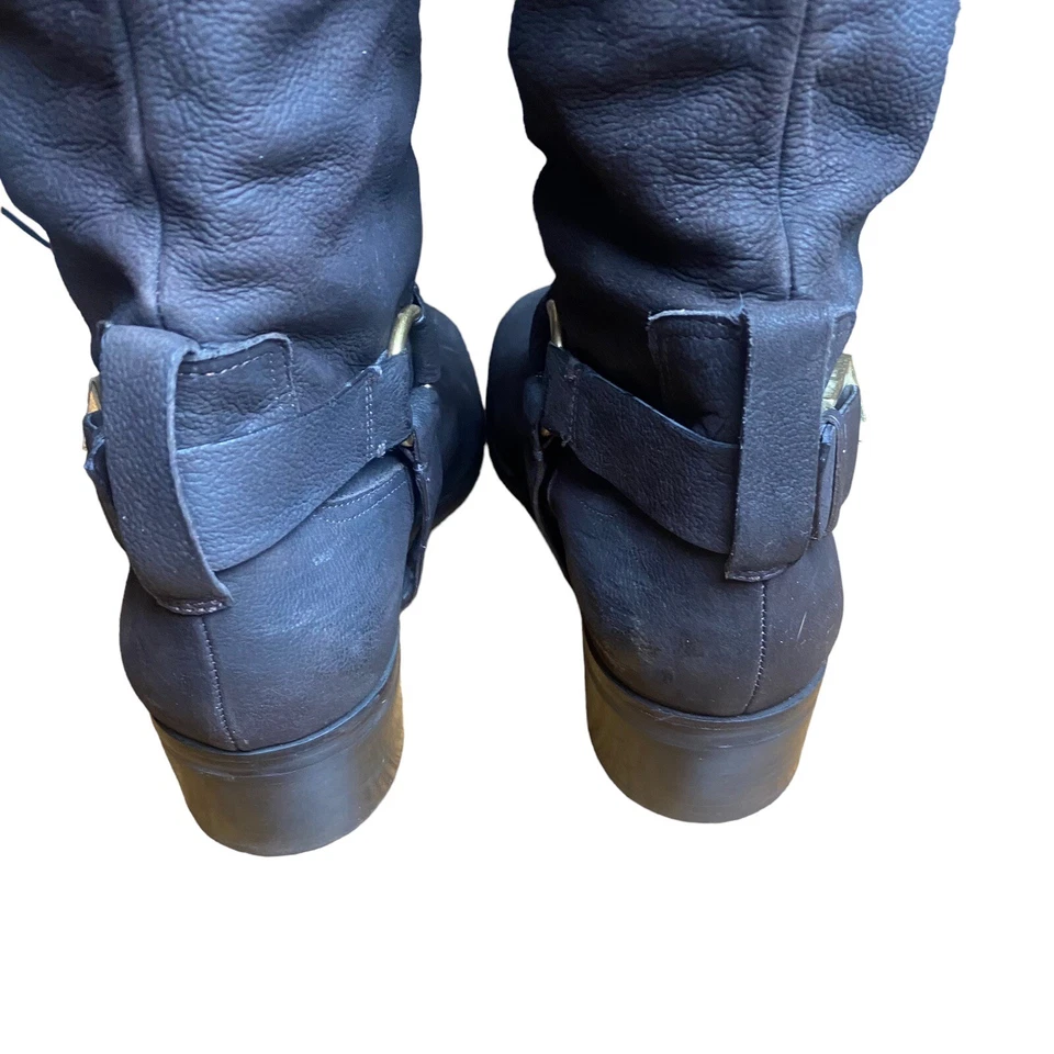 Bota de montar de gamuza marrón 7 For All ManKind hasta la rodilla talla 9M Foto 4 de 4