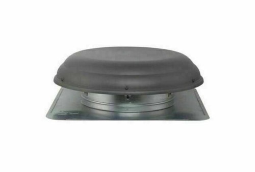 AIR VENT 53833 Roof Mounted Power Attic Ventilator – Gray, 25\" Dome, 1320 CFM, Adjustable Thermostat