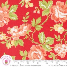 Moda JELLY JAM 20490 14 Red Floral FIG TREE Quilt Fabric