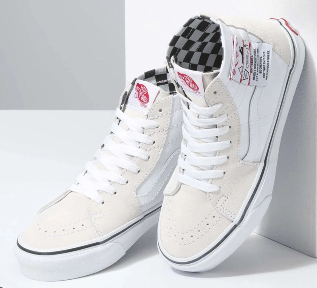 NEW VANS SK8 HI TAPERED DIY WHITE WHITE TRUE WHITE VN0A4U1624F Men s Size 11