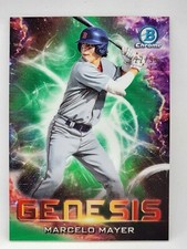 2021 Bowman Draft Baseball Genesis Green Refractor 22/99 - MARCELO MAYER Red Sox