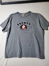 Vintage Walt Disney World GRUMPY tshirt "PUMP UP THE GRUMP" sz L FELT SPELL OUT 