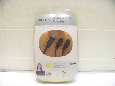 Belkin USB to PS/2 Adapter F5U119VE1 Connect PS/2 Mouse & Keyboard through USB