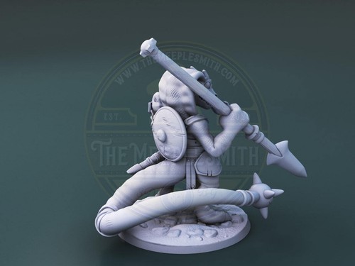 Curious Critters of Whimsy Isle. "The Gladiator" miniature for DnD, RPG... - Imagen 5 de 9