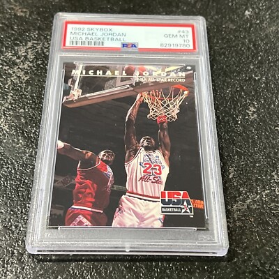 PSA10 2枚セット マイケル ジョーダン / Jordan NBA 1992 MICHAEL JORDAN SKYBOX USA BASKETBALL NBA ALL STAR RECORD #43