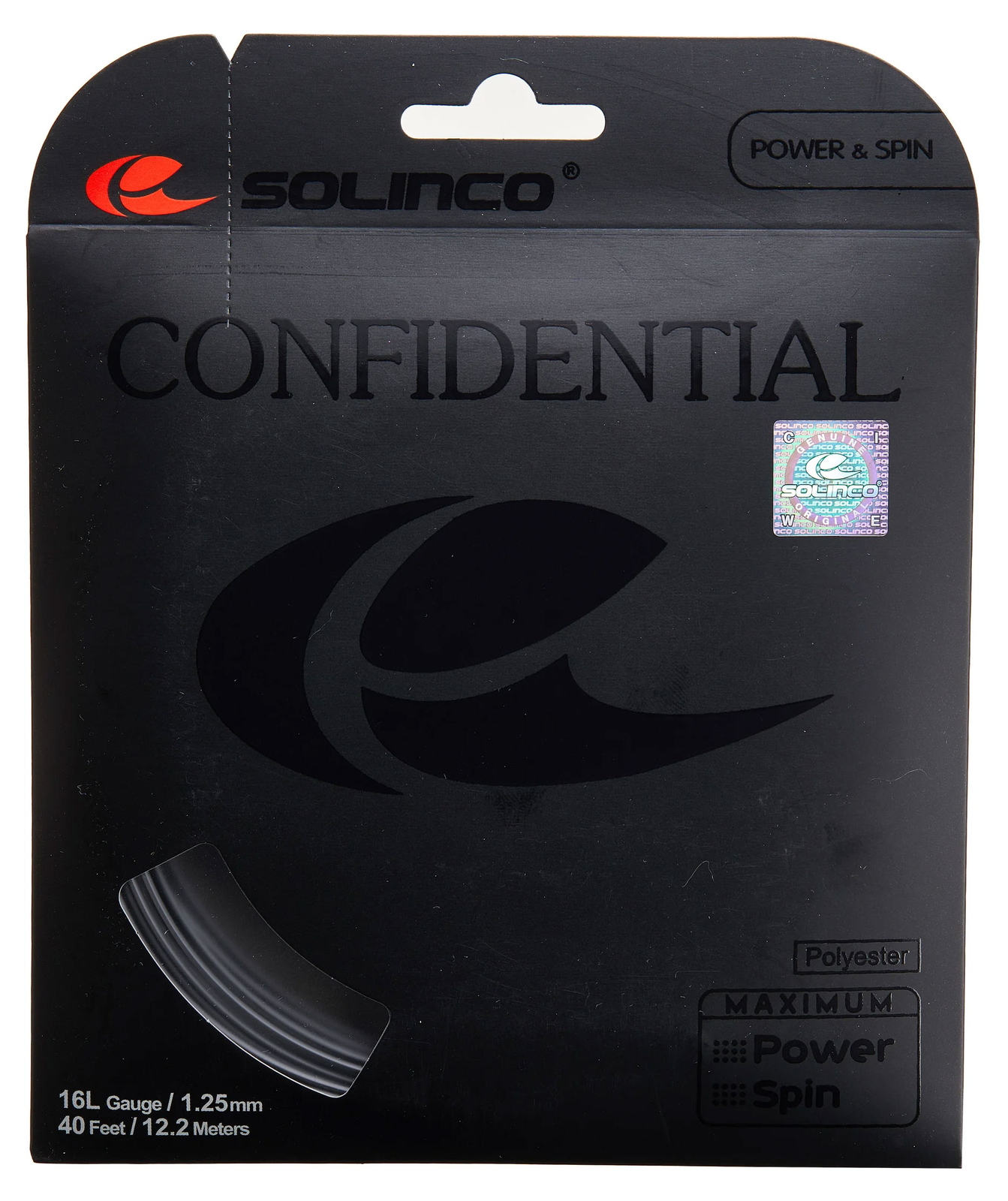 Solinco Confidential 16L 1.25mm Tennis Strings Set