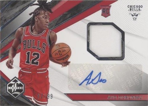 B612 AYO DOSUNMU RC AUTO 2021-22 RECON BLUE 36/49 BULLS RARE SP