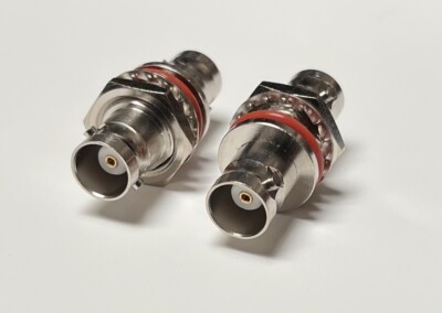 BNC Female to BNC Female Bulkhead 2 PIECE RF adapter connector Fast USA Shipping