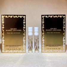 2x Marc Jacobs Daisy Eau So Intense Eau de Parfum EDP Sample Sprays .04oz, 1.2ml