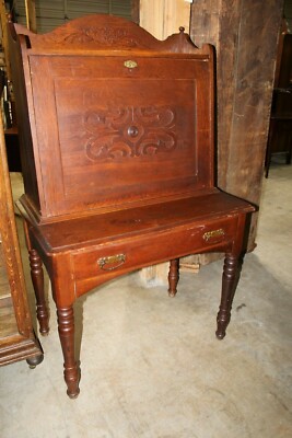 Eastlake Transition Oak Plantation Desk Fall Front Secretary W Key