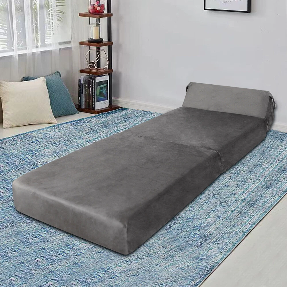 Jumbo Cord Double Chair Sofa Z Bed Seat Foam Fold Out Futon Guest