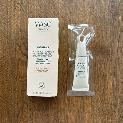 Waso Shiseido Koshirice Tinted Spot Treatment Subtle Peach .33 oz. Sealed - NIB