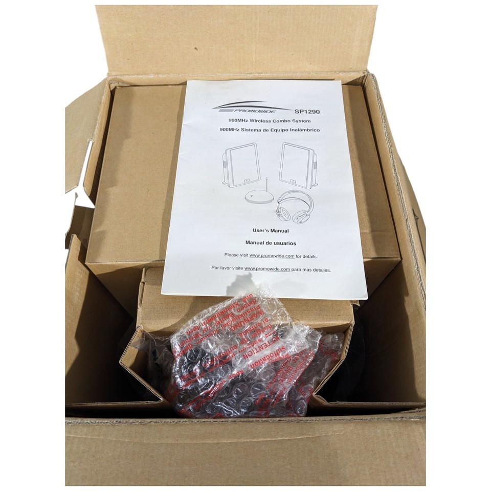 Wireless Speaker System and Headphones Music Audio TV DVD CD MP3 VCR