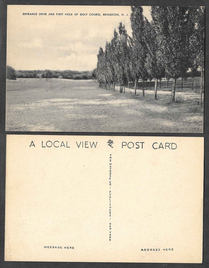 Old Sports Postcard Bridgeton, New Jersey Golf Course eBay