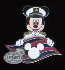 DCL Cruise Line 2005 Captain's Choice Captain Mickey & Flag LE 1000 Disney Pin