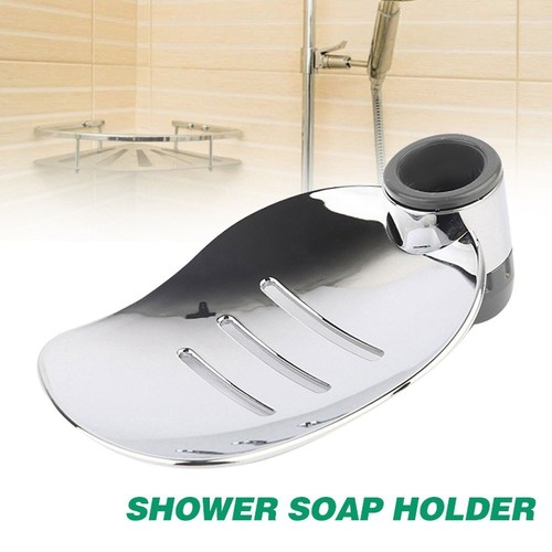 Bath Shower Leaf Shape Tray Soap Dishes Adjustable Rail Slide Soap Holder | eBay
