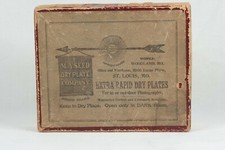 M.A. Seed Dry Plate Company, Extra Rapid Dry Glass Slides Antique Box