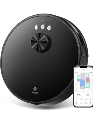 Vacuum Robot, Lefant LS1 Laser Navigation Vacuum Cleaner Robot Brand New Sealed