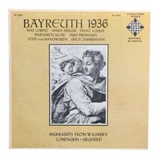 LP Richard Wagner -Bayreuth 1936 Highlights From Wagners Lohengrin Vinyl Record