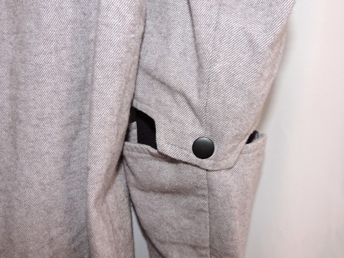 Native Danger Button Down Shirt Gray Modern Skater Style Removable Sleeves Small - Picture 6 of 10