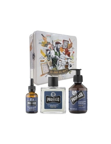 Set Regalo Proraso Azur Lime per la Cura della Barba Uomo 330ml - Foto 3 di 4