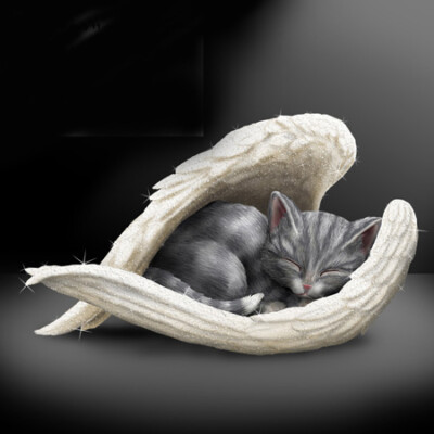 Hamilton Collection Blake Jensen Cat Fig Cats Leave Paw Prints On Our Hearts