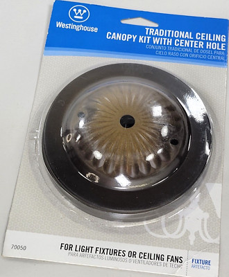Ceiling Canopy Kit Center Hole 5 in Light Canopy Mount Oil Rubbed Bronze