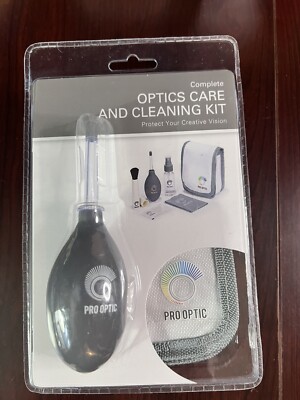 PRO OPTIC Camera Lens Spray Wipes Cloth Cleaning Complete
