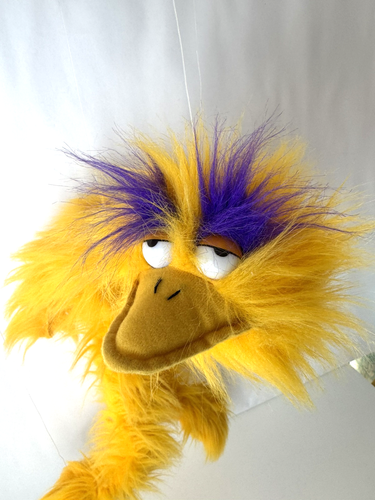 Orange Doozy Bird Marionette Walking String Puppet 27'' 1996 Vintage Hosung - Picture 3 of 8