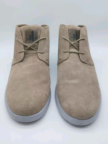Johnnie-O Herren Chill Chukka Wildleder Leder Stiefel Stiefel Größe 11,5 Taupe - Bild 3 von 9