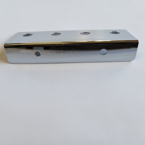 LOWRIDER HYDRAULICS SWITCH PLATE /PANEL 4 HOLE SHOW CHROME BRAND NEW - Picture 3 of 4