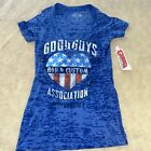 <!--F#f_0-->NWT Good guys Rod And Custom Association Scoop Neck Burnout Tee Size Junior S<!--F/-->