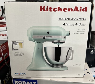 【米国直輸入 新品】キッチンエイド KSM96IC アイスブルー 約4.3L KitchenAid Ultra Power Plus Series KSM96IC 4.5qt Tilt-Head