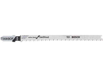 Stichsägeblätter BOSCH T308BOF Länge 117mm, speziell für Kurvenschnitte in Holz,