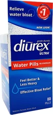 Diurex Ultra Re-Energizing Water Bloat Reliever, 80 Count, Packaging May Vary