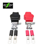 Military Battery Terminal Kit 2 Awg Hd Off Road Marine Truck Car W4 Lugs Shrink