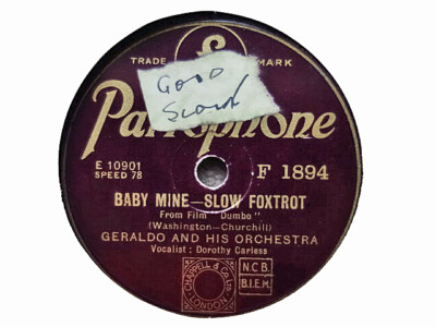 GERALDO - CHOOSE ANY ONE OF TWENTY-EIGHT 78 rpm discs