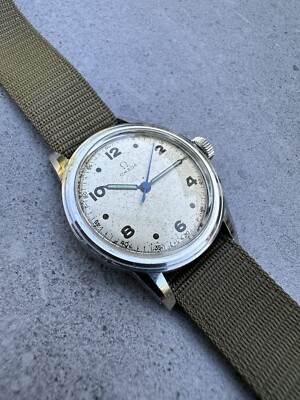 Omega Ww2 Wrist Watch WWII 1944 Omega Military Officers Steel