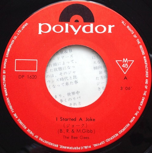 THE BEE GEES~ I Started A Joke~Original 1969 Japanese Polydor 2-trk vinyl single - Picture 3 of 5