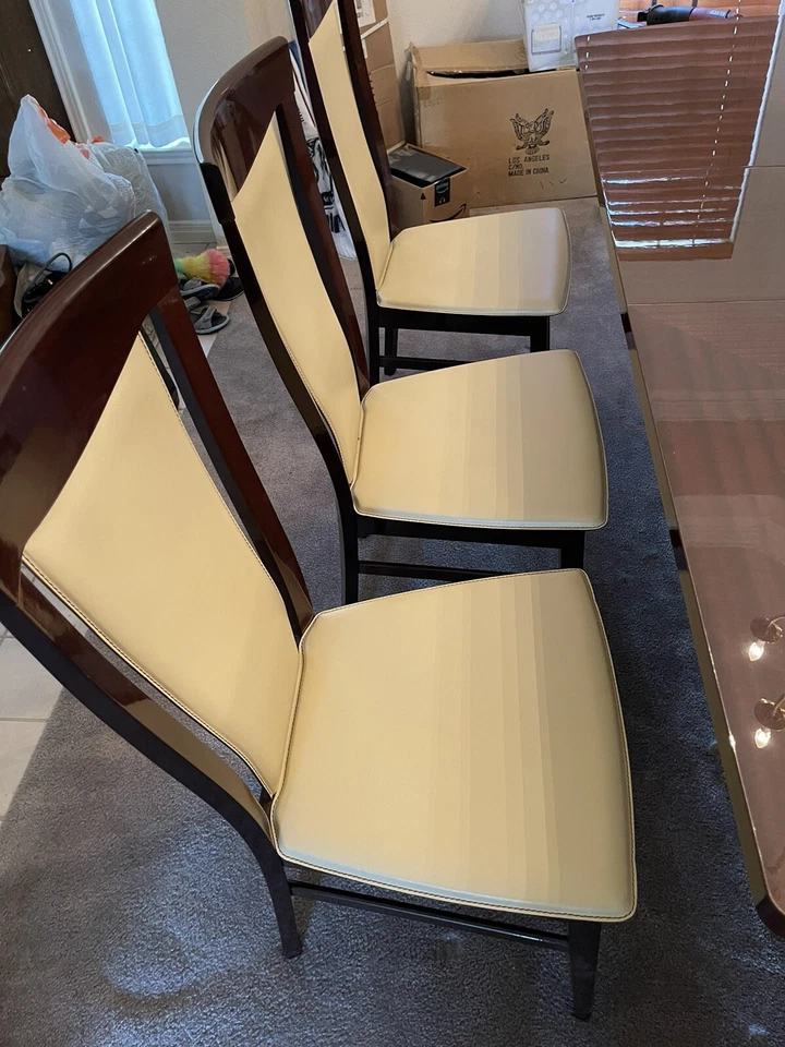 Elegante Juego de Mesa de Comedor Extensible Formal 7, Mesa, 2 Sillones, 4 Sillas Laterales. Foto 4 de 4