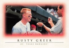 Rusty Greer Topps Gallery 1999 Baseball Card #58