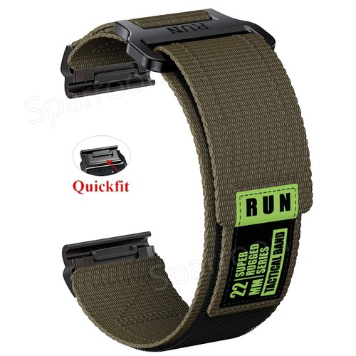 QuickFit Nylon Watch Band Strap For Garmin Fenix 6 6X Pro 5 5X 7 7X 3HR Instinct - Picture 5 of 33