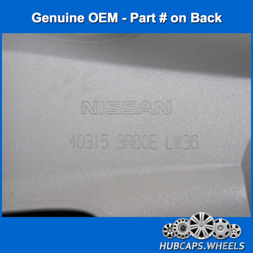 Hubcap Set Nissan Sentra 2013-2019, Leaf 2013-2018 Genuine OE 16-in Silver 53089 - Picture 6 of 6