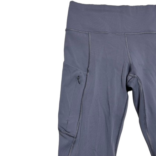 Athleta All In Capri Leggings Womens Small Gray Pull On Stretch Yoga Athletic - Picture 5 of 9