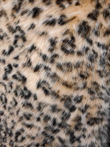 faux snow leopard coat