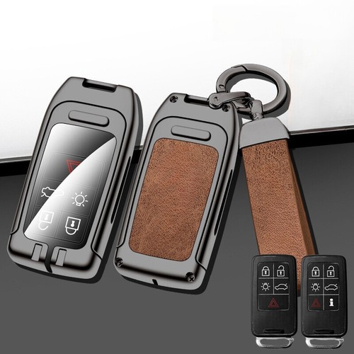 Zinc Alloy TPU Leather Car Key Fob Case Cover For Volvo V60 V40 S80L XC60 S60 - Picture 4 of 17